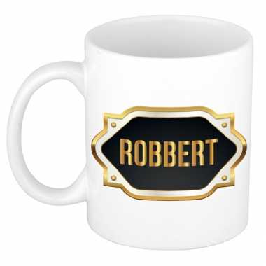 Robbert naam / voornaam kado beker / mok met embleem