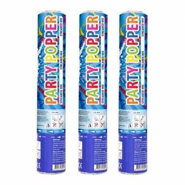 Set van 4x stuks verjaardag party confetti kanonnen 26 cm