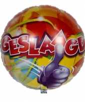 Helium ballon geslaagd