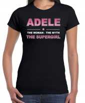 Naam adele the women the myth the supergril shirt zwart cadeau shirt